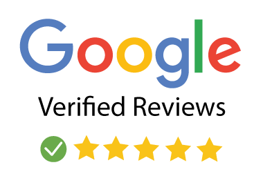 Google Verified Reviews logo with 5 stars